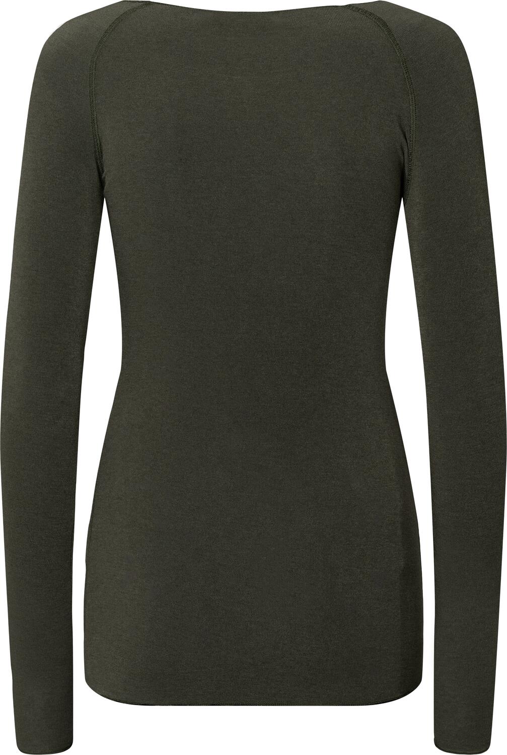 Amalie Wool langærmet t-shirt - Beluga
